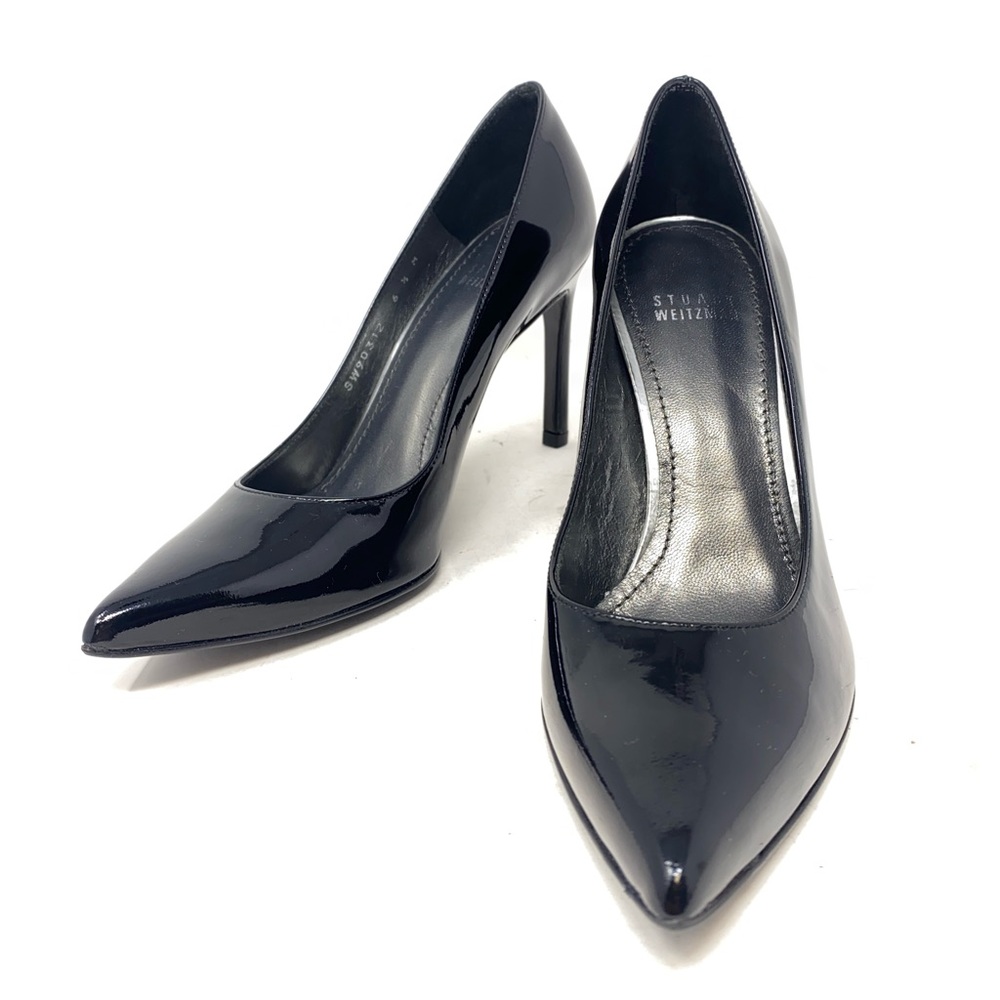 ❤️Stuart Weitzman NWOT “Stuart” Black Patent Stiletto’s.  Size 6 1/2 M.